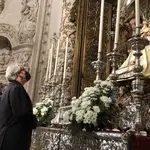 El arzobispo de Sevilla, en la capilla de la Virgen de los Reyes