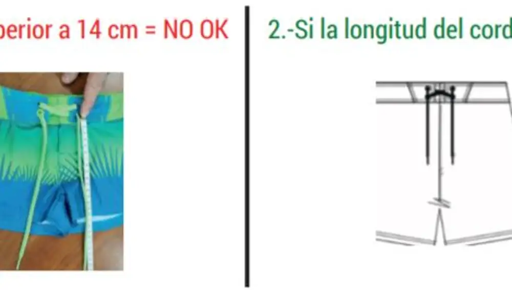 Instrucciones de Decathlon para saber si mi bañador infantil está afectado o no por este defecto de fábrica
