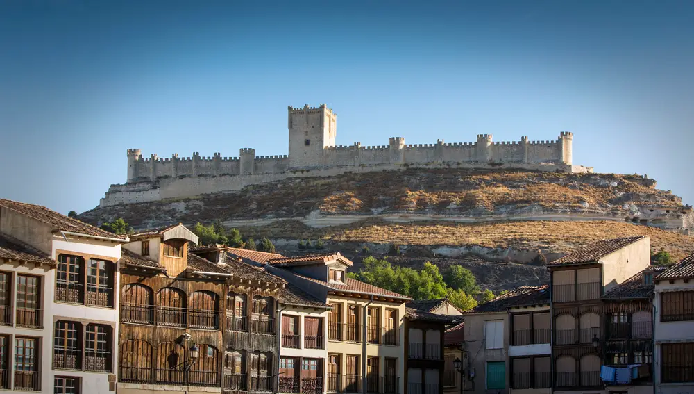 Vista de Peñafiel, en la provincia de Valladolid