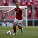 Christian Eriksen, en el partido contra Finlandia.