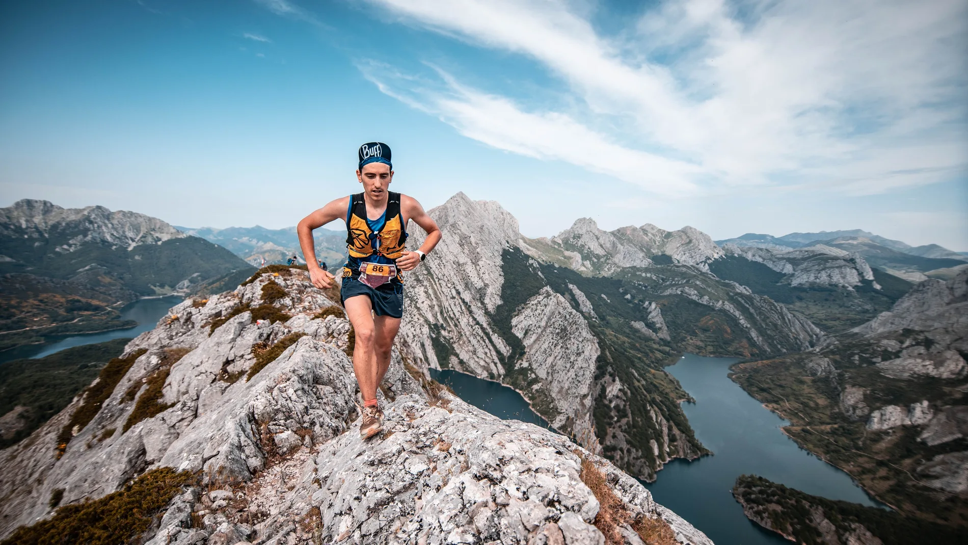 Un participante de la Trial Riaño Run