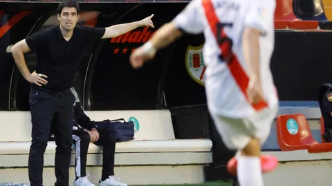 El entrenador del Rayo Vallecano, Andoni Iraola.