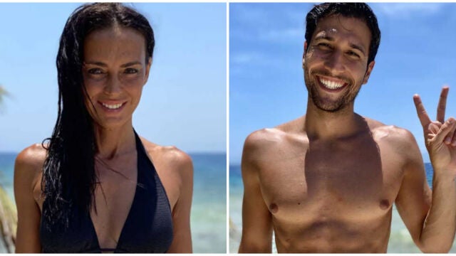 Olga Moreno y Gianmarco Onestini en un montaje de 'La Razón'