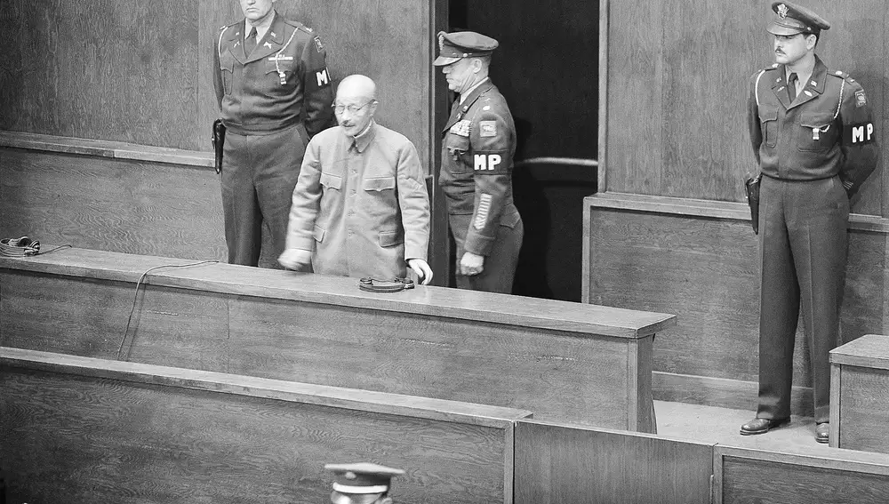 Hideki Tojo durante el juicio en su contra que le declaró criminal de guerra