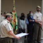El general Rivas realiza el discurso