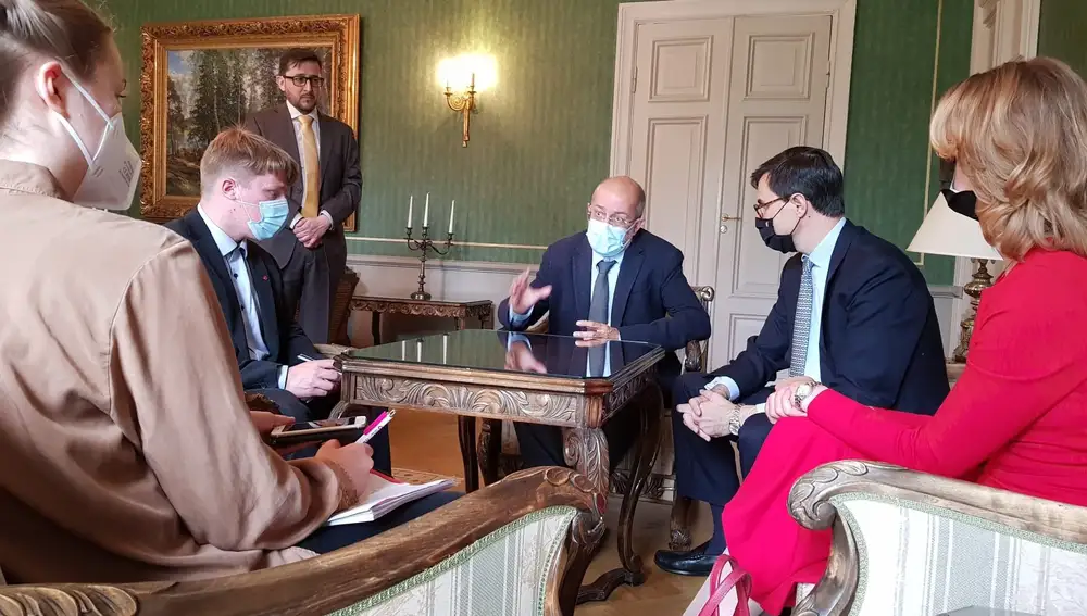 El vicepresidente Igea durante su visita institucional a Finlandia