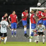 El tiro de falta de Messi ante Chile