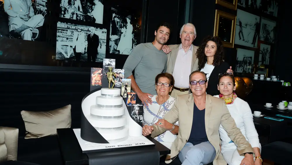 Jean-Claude Van Damme y su familia en una imagen de archivo