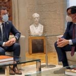 El presidente de la Generalitat, Pere Aragonés, ha recibido este martes al jefe de la oposición y del PSC, Salvador Illa, en el marco de la ronda de contactos con los líderes parlamentarios catalanes