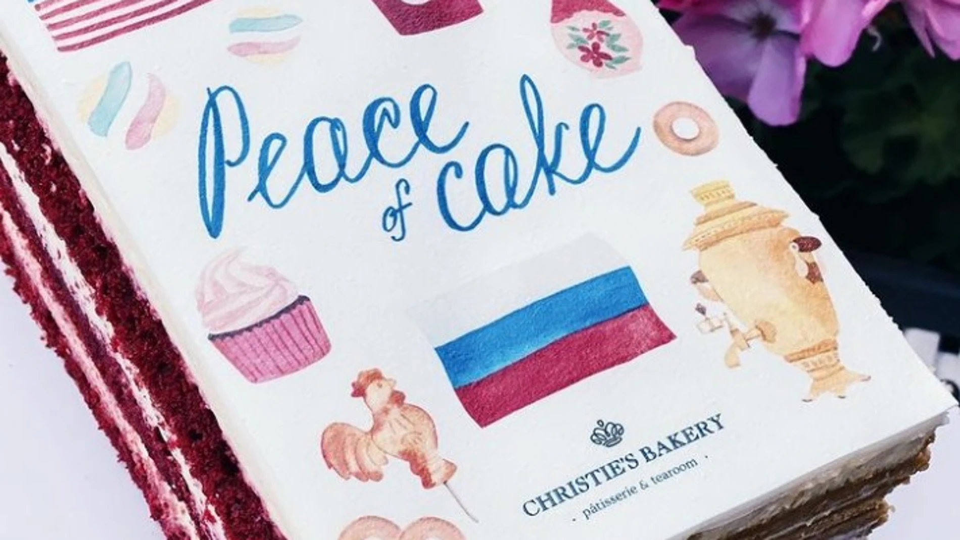 "Tarta de la paz", creada con las tradiciones rusas y estadounidenses. Christie's Bakery