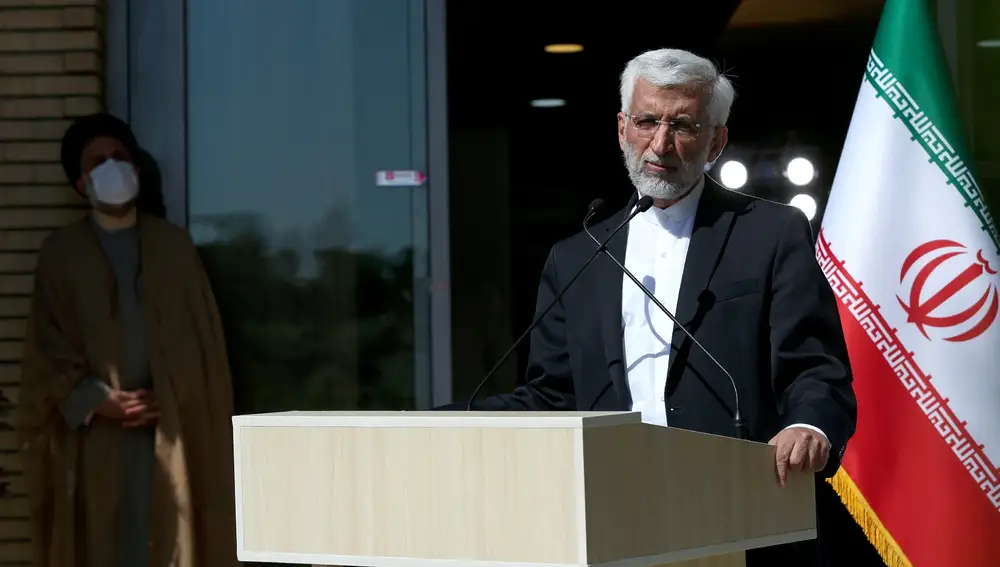 El candidato a la presidencia de Irán Saeed Jalili en un acto de campaña. REUTERS