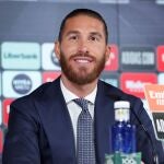 Sergio Ramos en rueda de prensa.