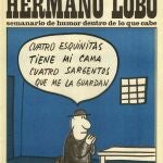Viñeta de Manolo Summers en la portada de "Hermano Lobo"