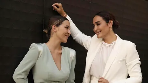 Vicky Martín Berrocal en la graduación de su hija, Alba Díaz.
