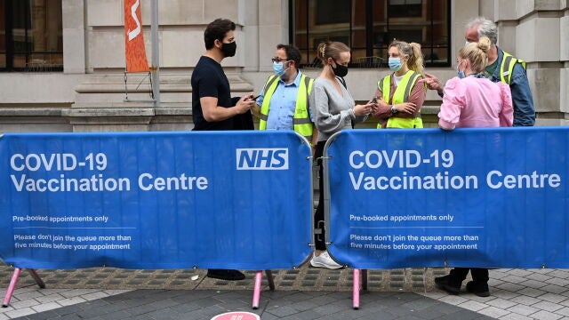 Cntro de vacunación Covid-19 en Londres