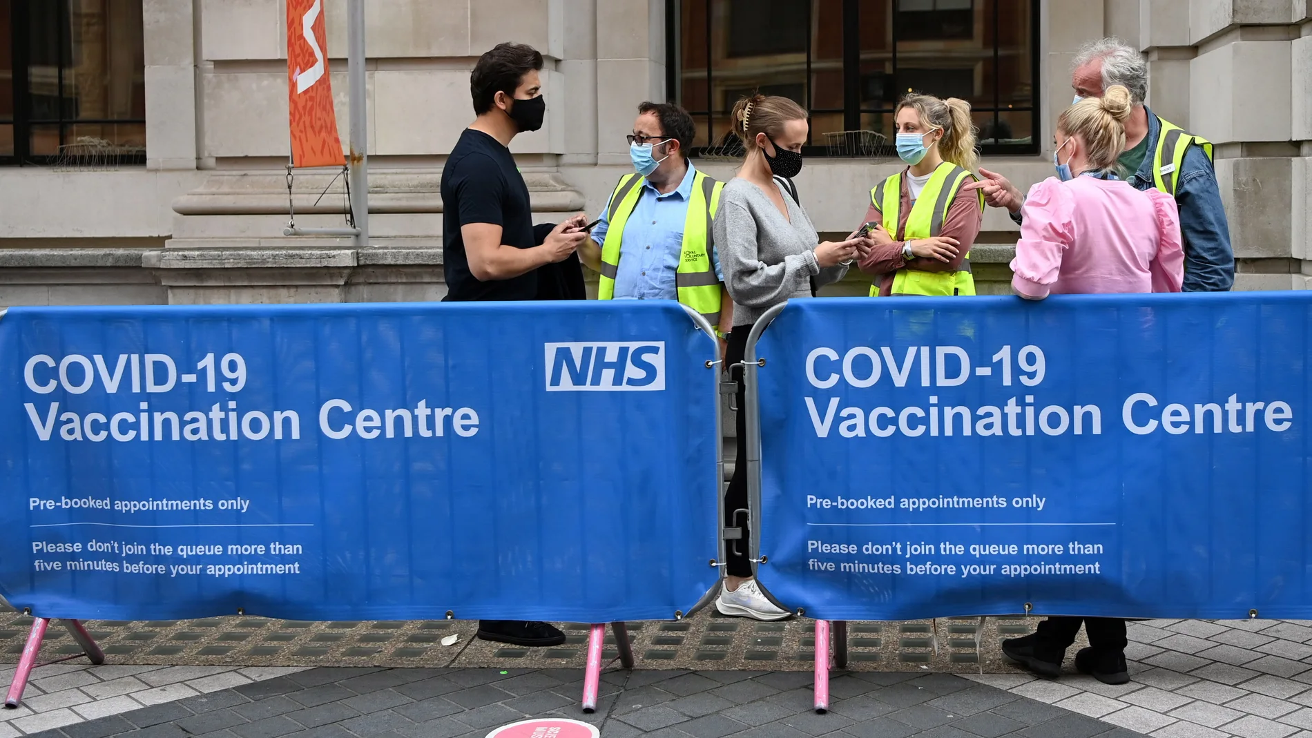 Cntro de vacunación Covid-19 en Londres