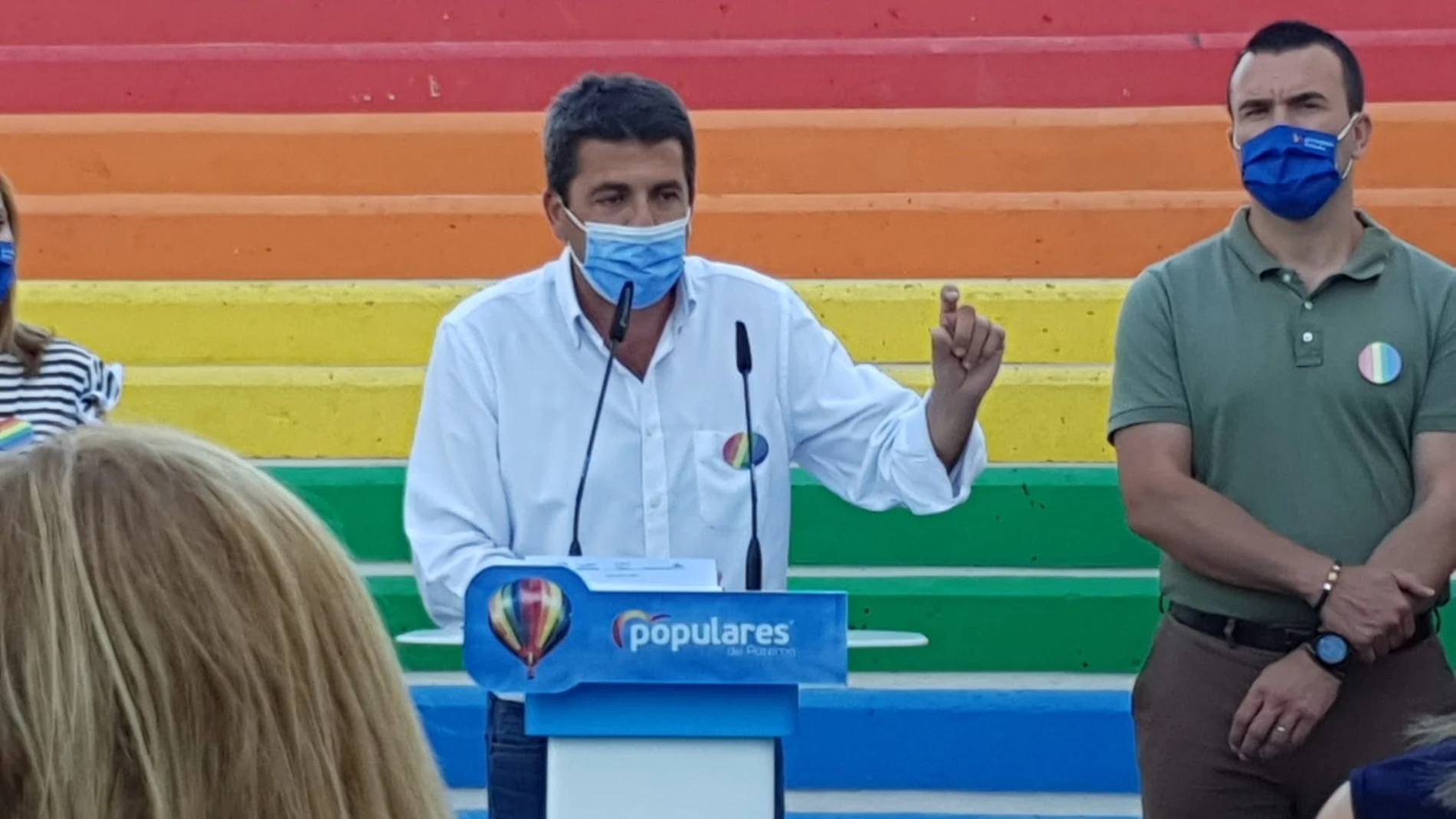 Carlos Mazón en el acto 'La libertad es orgullo', organizado por el PPCV, con motivo de la celebración de la semana del Orgullo LGTBI