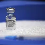 Vial de la vacuna de Pfizer/BioNTech contra la Covid-19