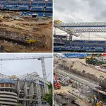 Imágenes de las obras del estadio Santiago Bernabéu.