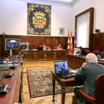 La presidenta de la Diputación de Palencia, Ángeles Armisén, anuncia la convocatoria
