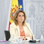 La vicepresidenta cuarta del Gobierno y ministra de Transición Ecológica y Reto Demográfico, Teresa Ribera