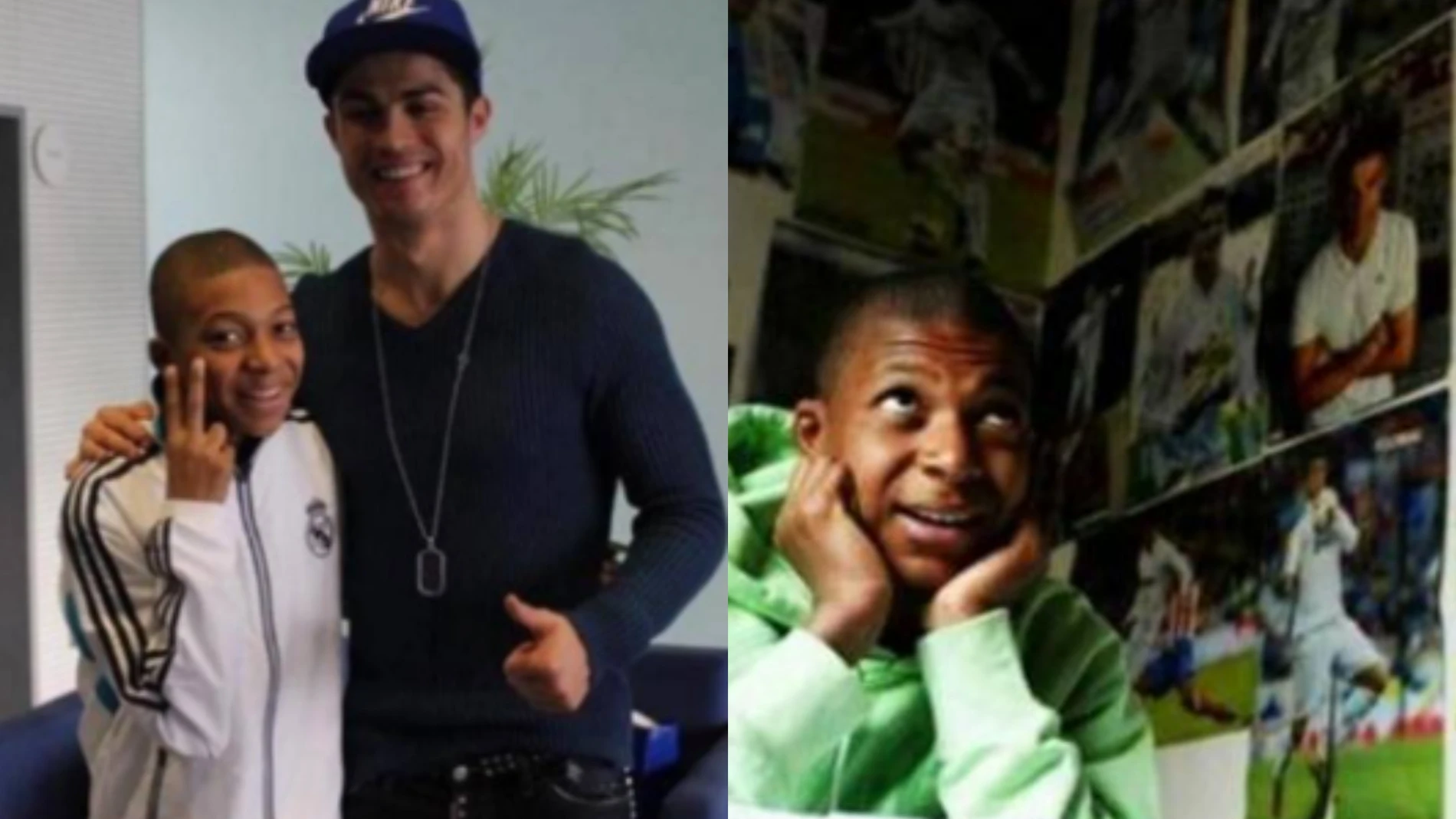Emotivas imágenes de Mabappé y Cristiano Ronaldo
