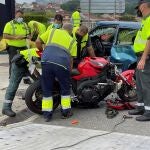 Accidente en Redondela (Pontevedra)