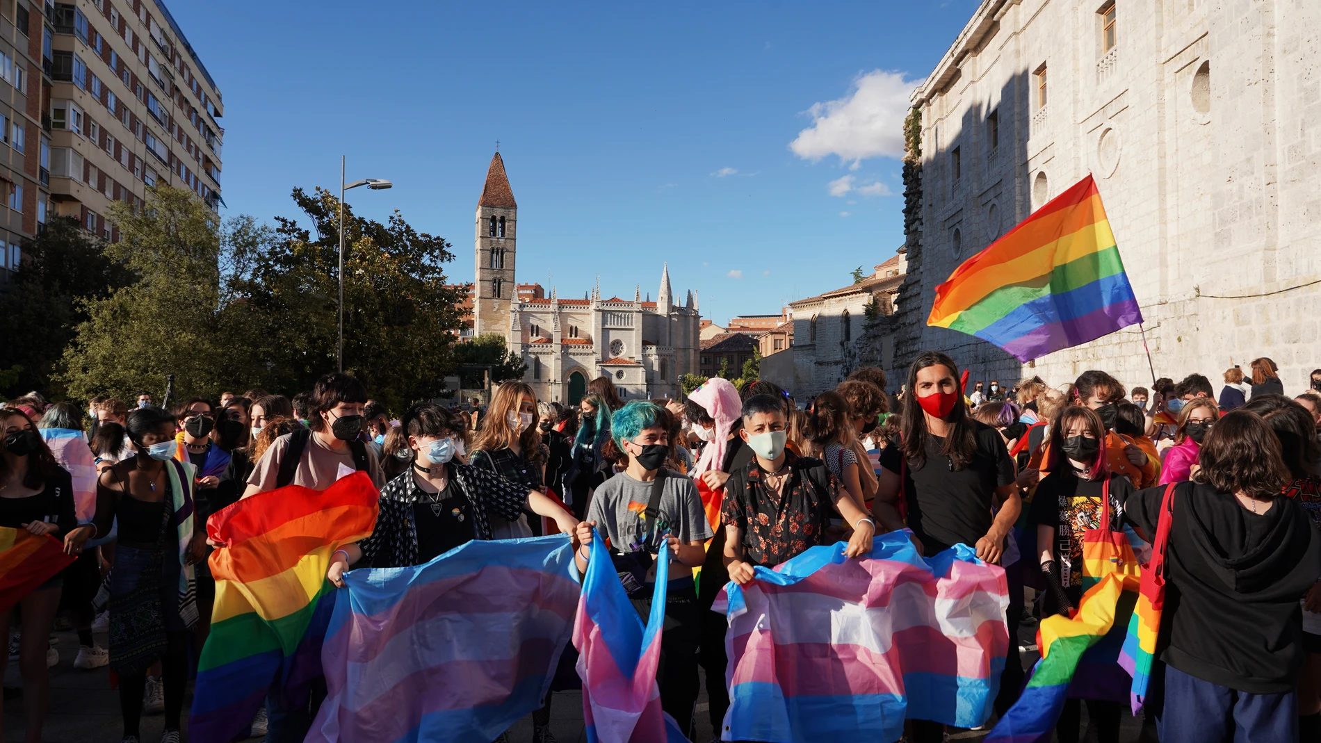 Concentración reivindicativa con motivo del Día Internacional del Orgullo LGBTI.