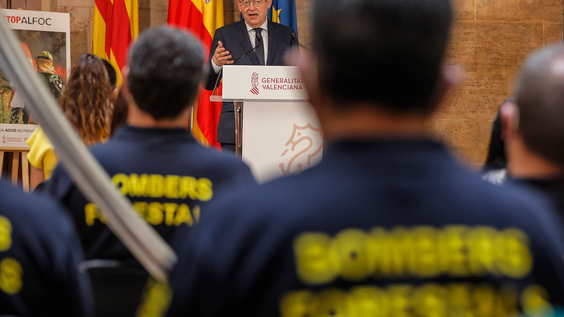 El president de la Generalitat, Ximo Puig, presenta el Plan Estratégico contra Incendios 'Stop al Foc' 2021