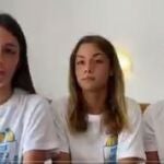 Isabel, Blanca y Lola en una imagen del vídeo que han compartido en Twitter