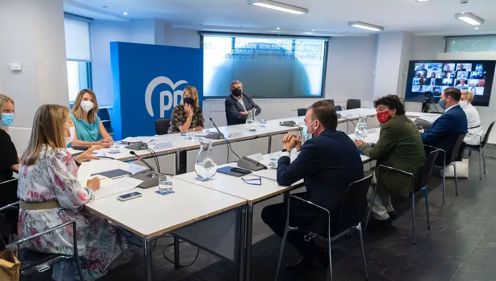 Reunión de la Comisión de Política Social del PP presidida por Ana Pastor