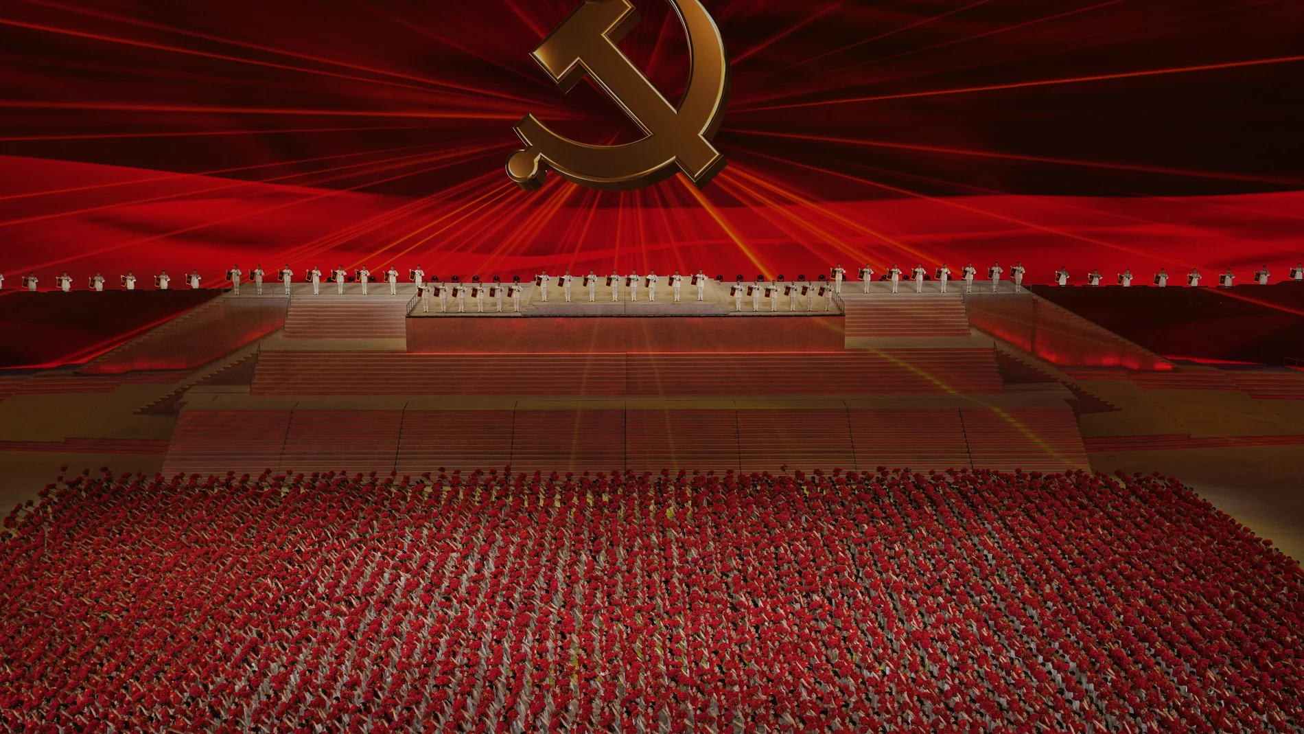 Actos de celebración de los 100 años del Partido Comunista de China, en Pekín