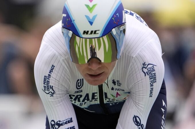 Chris Froome, durante la contrarreloj del Tour, la quinta etapa
