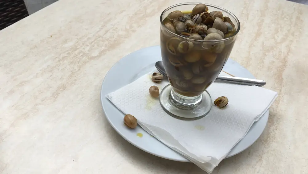 Deliciosos caracoles de la Taberna Miami.