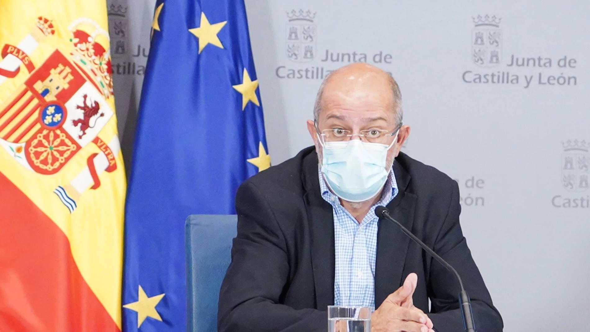 El vicepresidente, portavoz y consejero de Transparencia, Ordenación del Territorio y Acción Exterior, Francisco Igea, comparece en rueda de prensa posterior al Consejo de Gobierno.