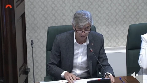 El conseller de Salud de la Generalitat, Josep Maria Argimon, en comisión parlamentariaGENERALITAT01/07/2021