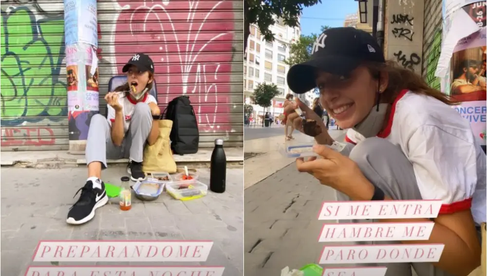 Palito Dominguín sorprende a sus fans comiendo en la calle