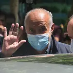 El productor televisivo José Luis Moreno sale de la Audiencia Nacional tras quedar en libertad el 1 de julio del pasado año