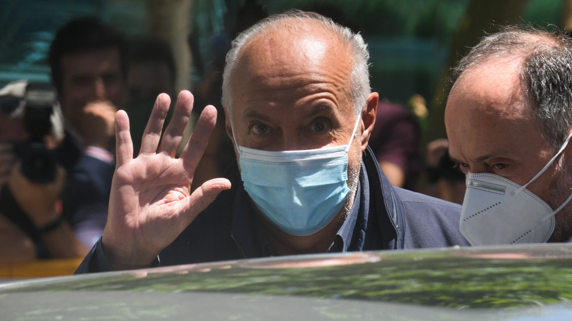 El productor televisivo José Luis Moreno sale de la Audiencia Nacional tras quedar en libertad el 1 de julio del pasado año