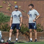 Santi Denia, junto a Luis de la Fuente en un entrenamiento