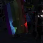 Un manifestante en una de las celebraciones del Orgullo Gay