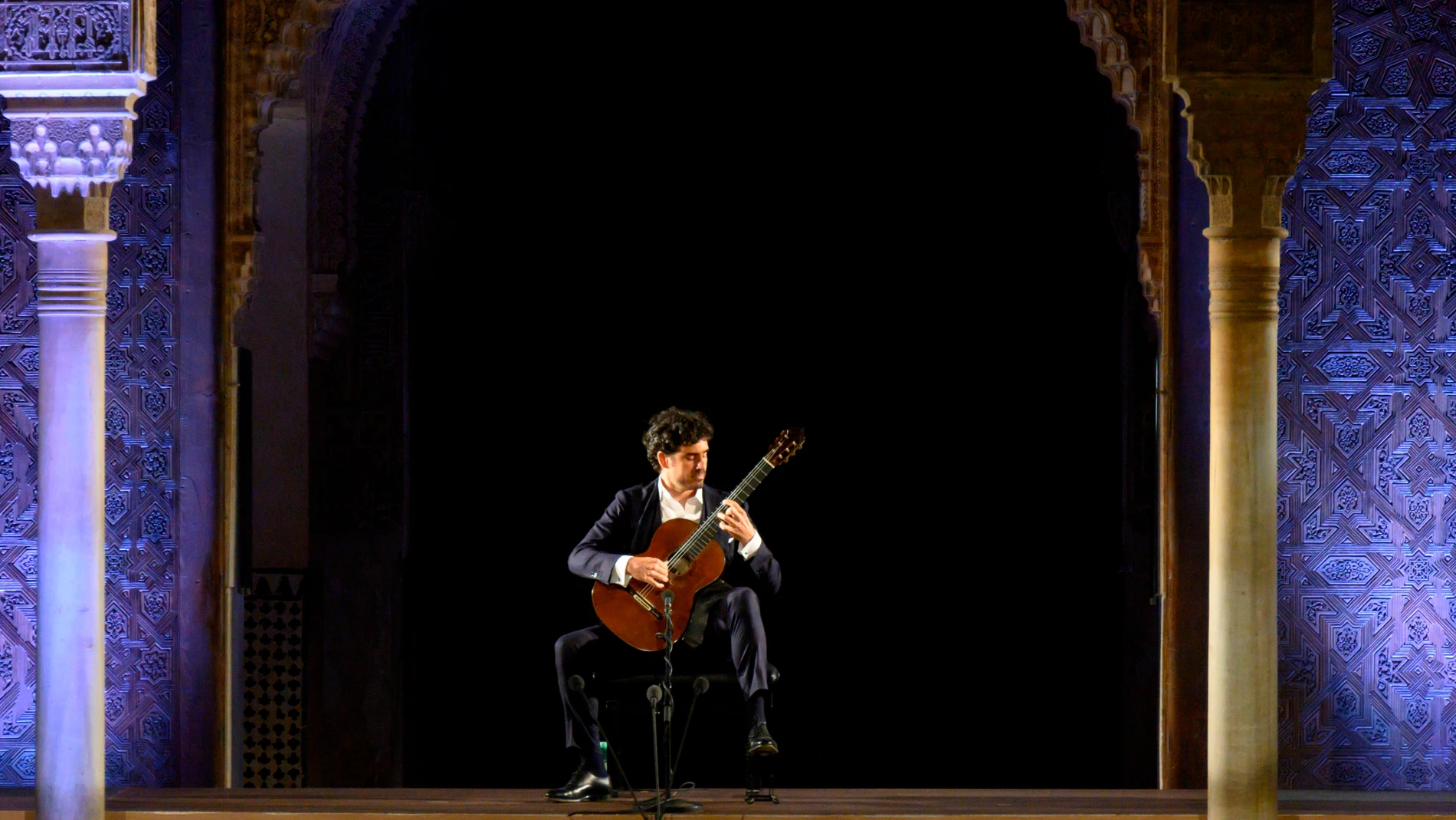 El guitarrista Pablo Sáinz-Villegas durante una actuación en el Festival de Granada