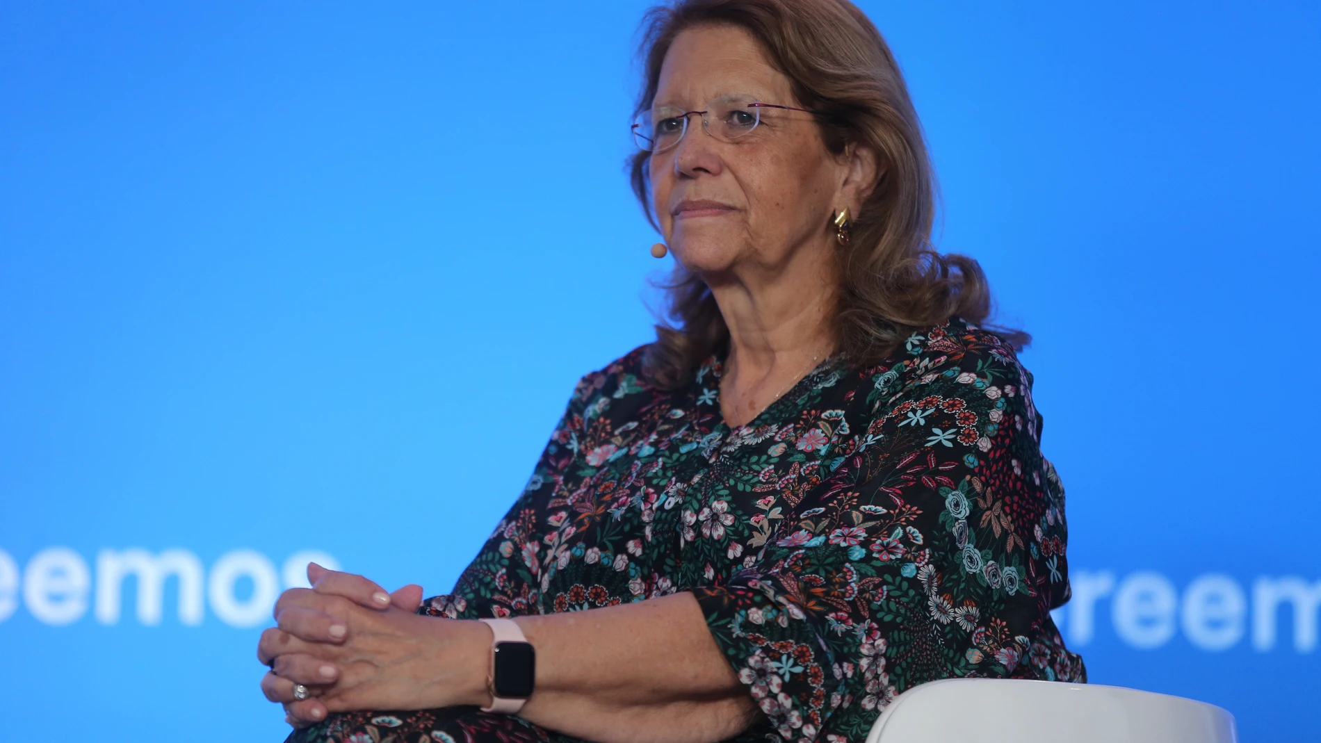 La vicesecretaria sectorial del PP, Elvira Rodríguez, durante la segunda jornada de los Cursos de Verano de El Escorial