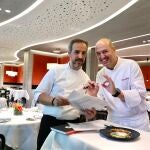 Iñigo Urrechu y Jorge Losa, cocineros del restaurante Zalacaín. Gastro del fin de semana.￼