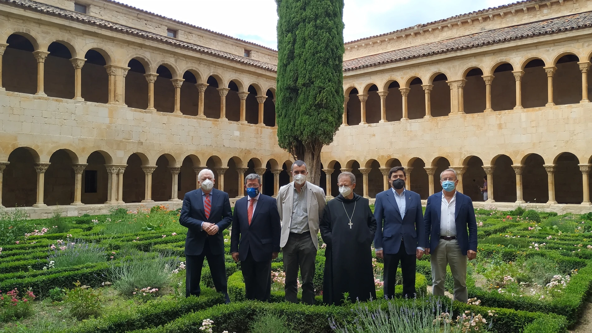Presentación en el claustro de Santo Domingo de Silos de la etapa que se iniciará en esta localidad burgalesa