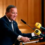 Un sonriente Stefan Löfven tras ser reelegido primer ministro de Suecia