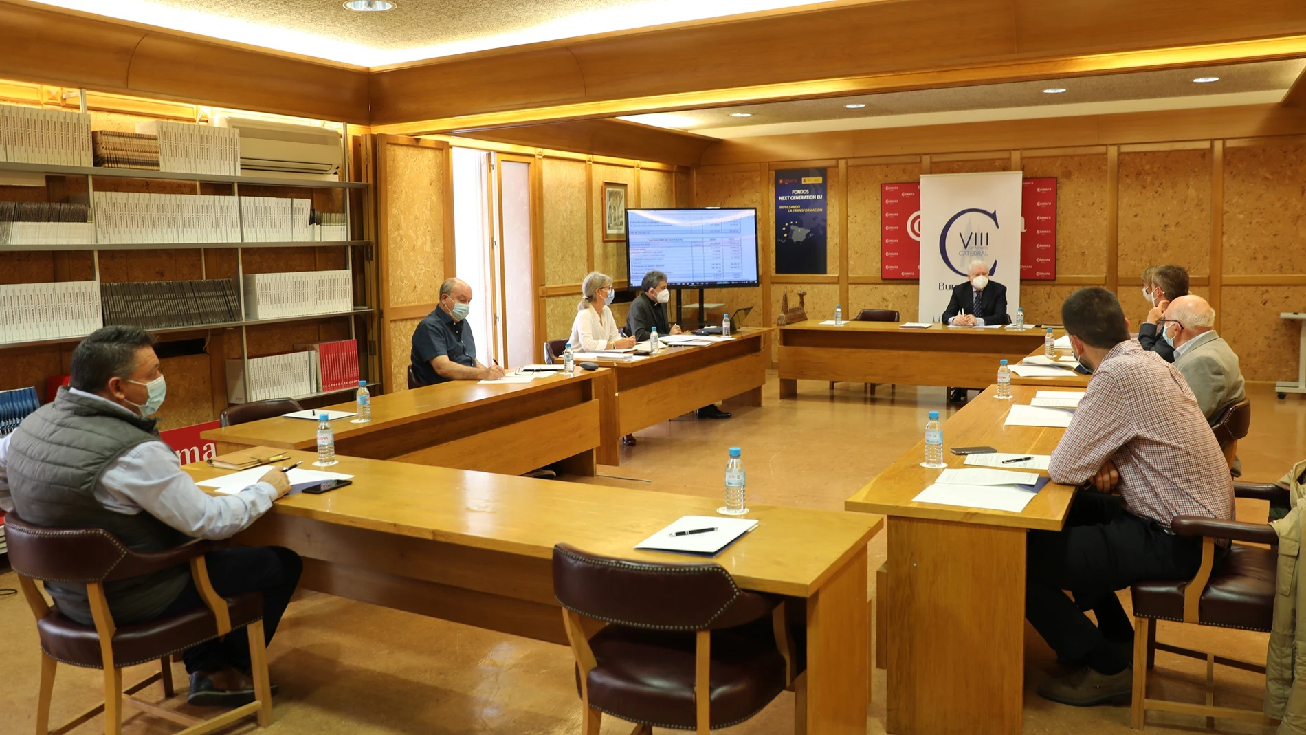 Reunión de la mesa de Transparencia de la Fundación VIII Centenario de la Catedral. Burgos 2021
