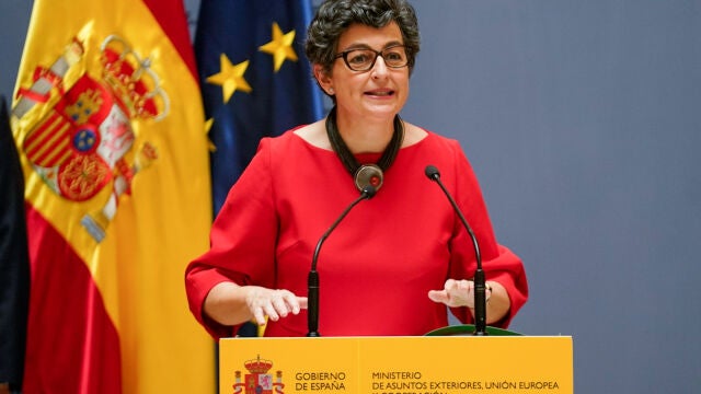La ex ministra de Asuntos Exteriores Arancha González Laya se despidió de la cartera, en la imagen, el pasado julio