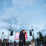 Pablo Iglesias en el mitin de cierre de campaña de Unidas Podemos en Vicálvaro