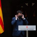 El presidente de la Generalitat de Cataluña, Pere Aragonès